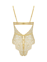 Coco de Mer Fiorella Bodysuit in Gold