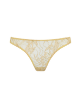 Coco de Mer Fiorella Brazilian Knicker in Gold