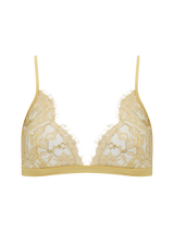 Coco de Mer Fiorella Triangle Bra in Gold