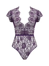 Coco de Mer Hera Bodysuit in Violet