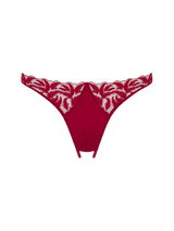 Coco de Mer Ravenna Open Knicker in Ruby