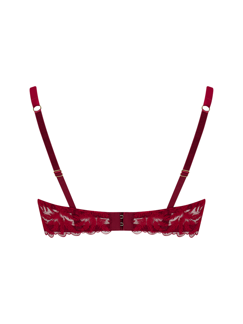 Coco de Mer Ravenna Quarter Cup Bra in Ruby