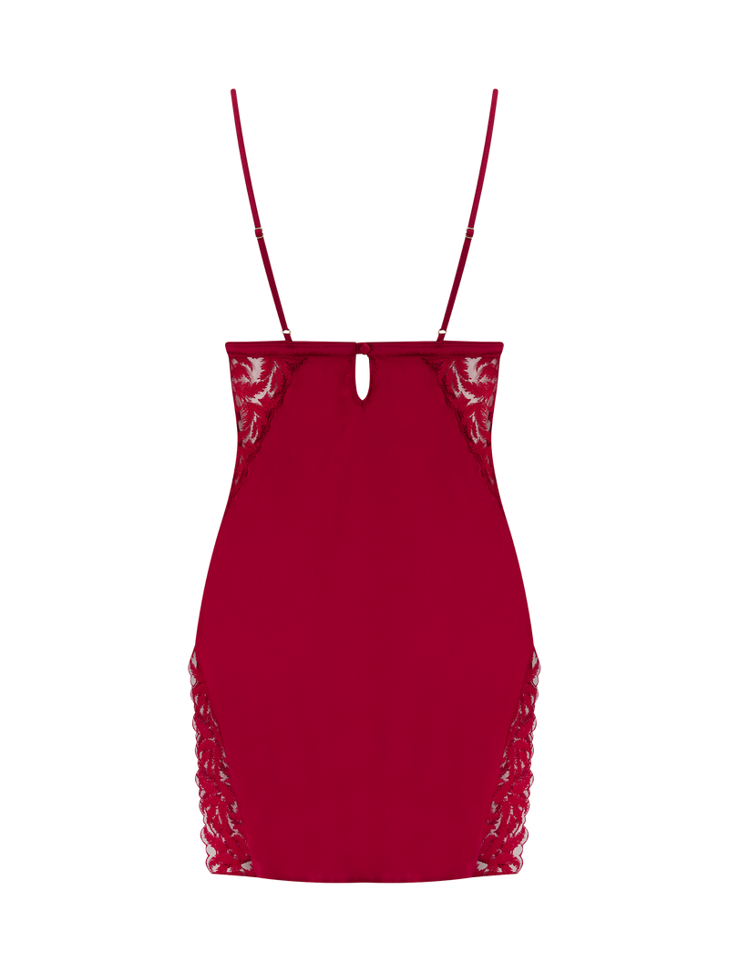 Coco de Mer Ravenna Slip in Ruby