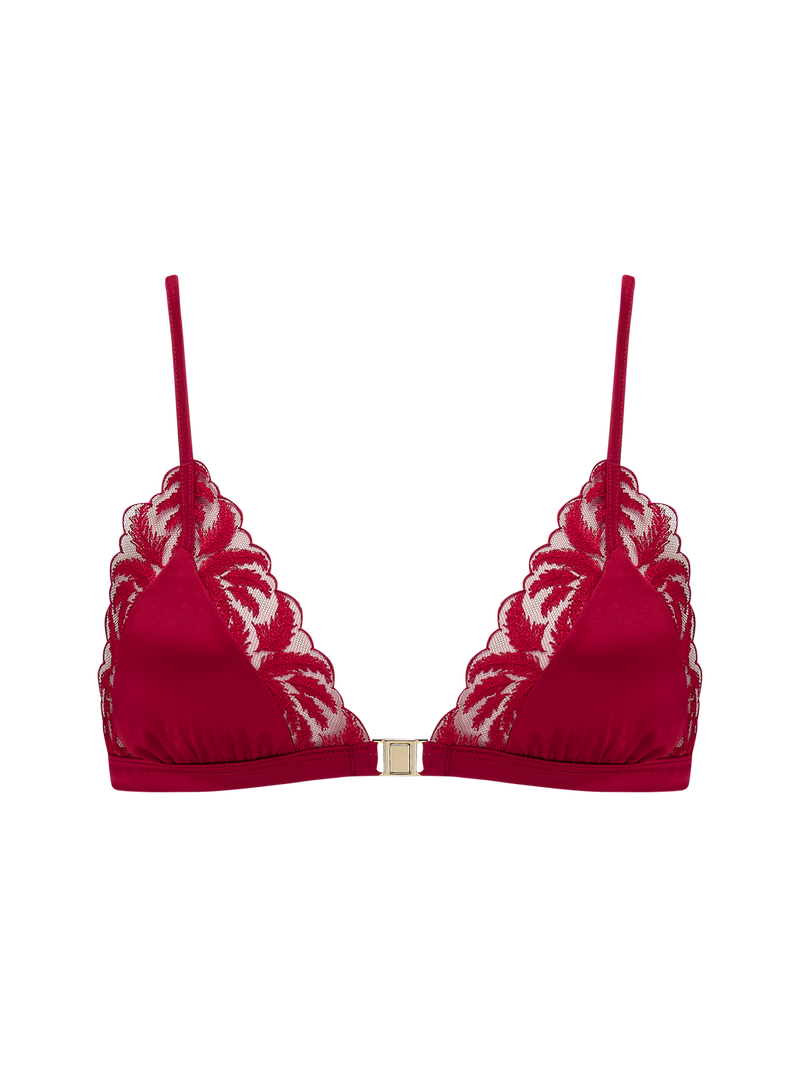 Coco de Mer Ravenna Triangle Bra in Ruby