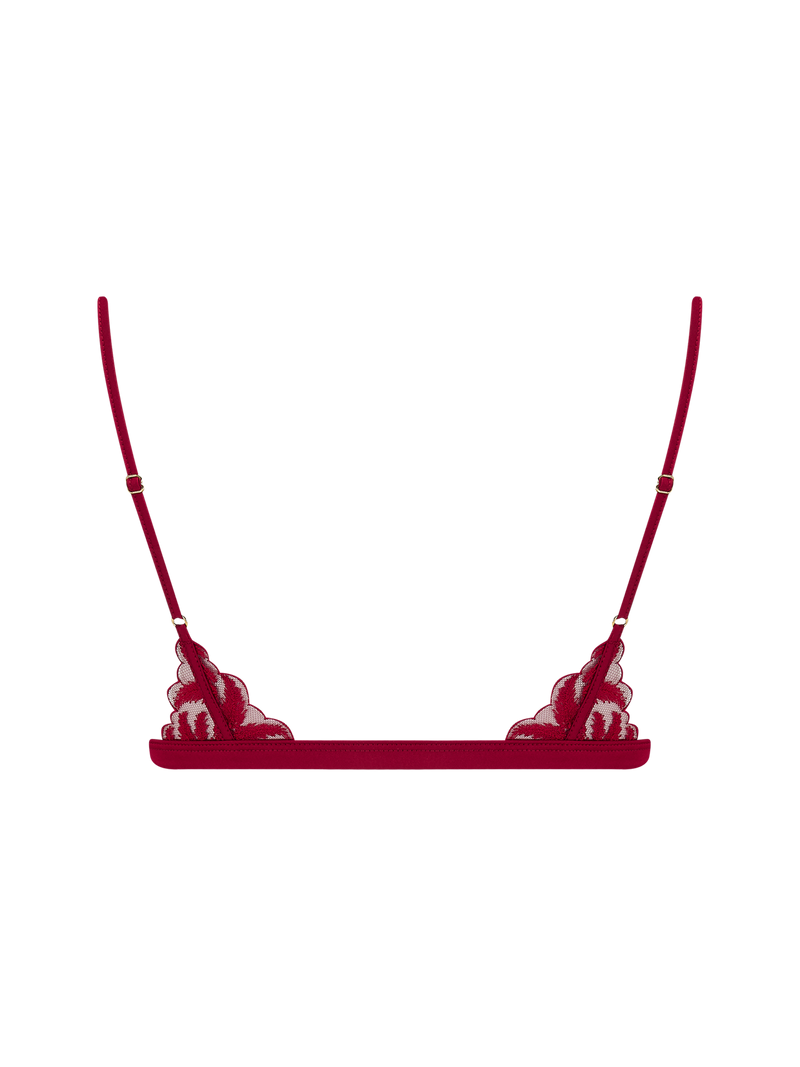 Coco de Mer Ravenna Triangle Bra in Ruby