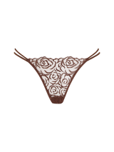 Muse by Coco de Mer Rosalia Brazilian Knicker in Cocoa