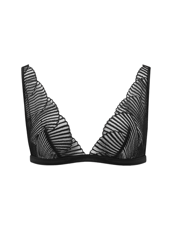 Athena Black Lace Triangle Bra